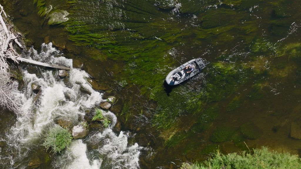 VIDEO: Floating Rapids & Fly Fishing low flow streams with hoppers