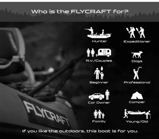 Who's the Flycraft For? The Inflatable Boat Perfect for Outdoor Adventures, Camping, Fishing & More!