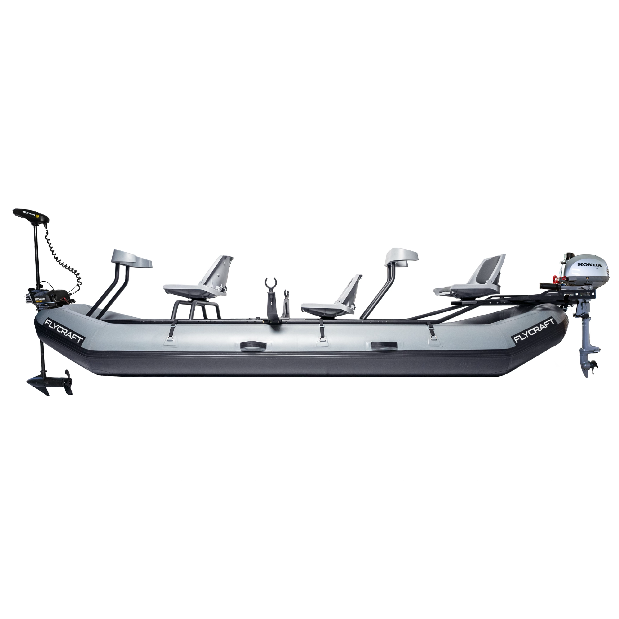 Flycraft’s Inflatable Fishing Boat: Guide Stillwater Motor Package (3-Man)