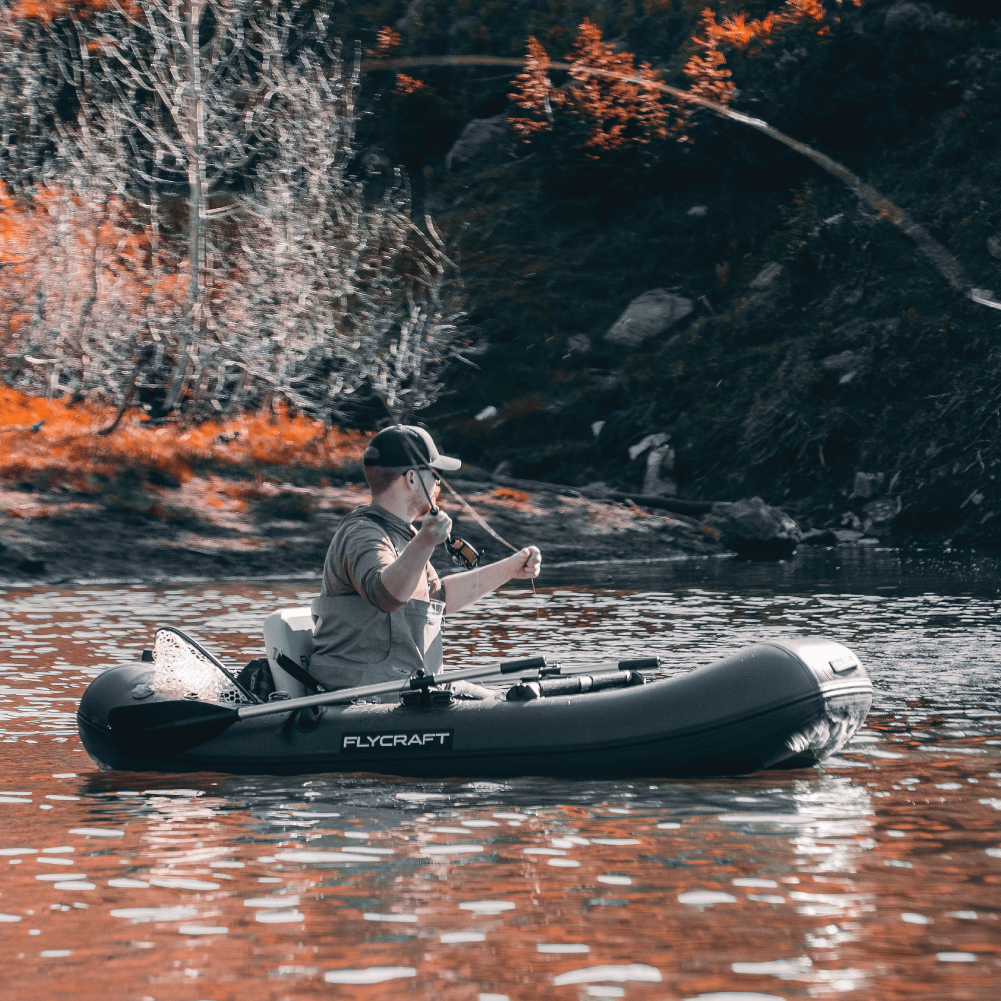 Flycraft's Inflatable Fishing Boat: Recon (1-Man)
