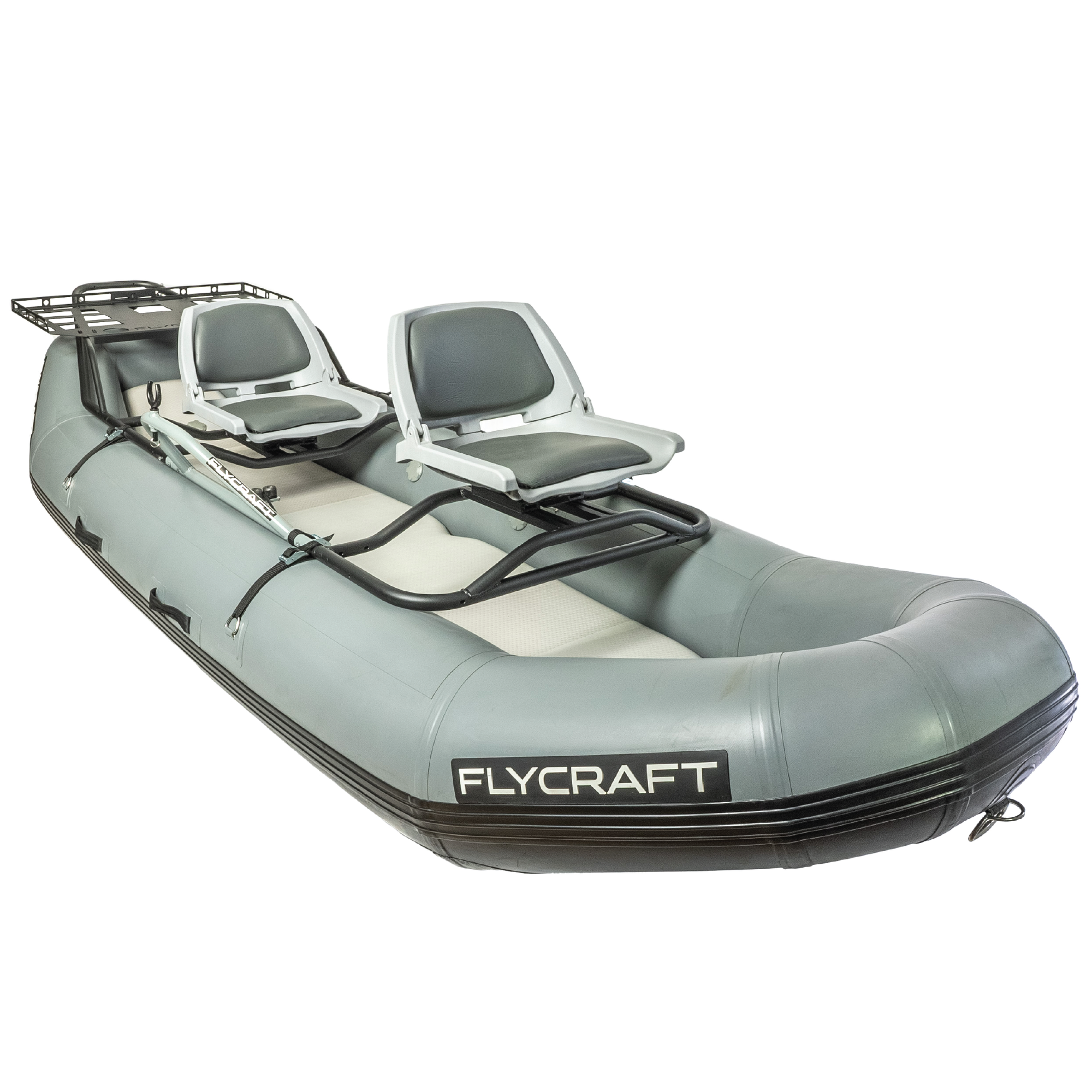 Flycraft’s Inflatable Fishing Boat: Stealth 2.0 Fish Package (2-Man)