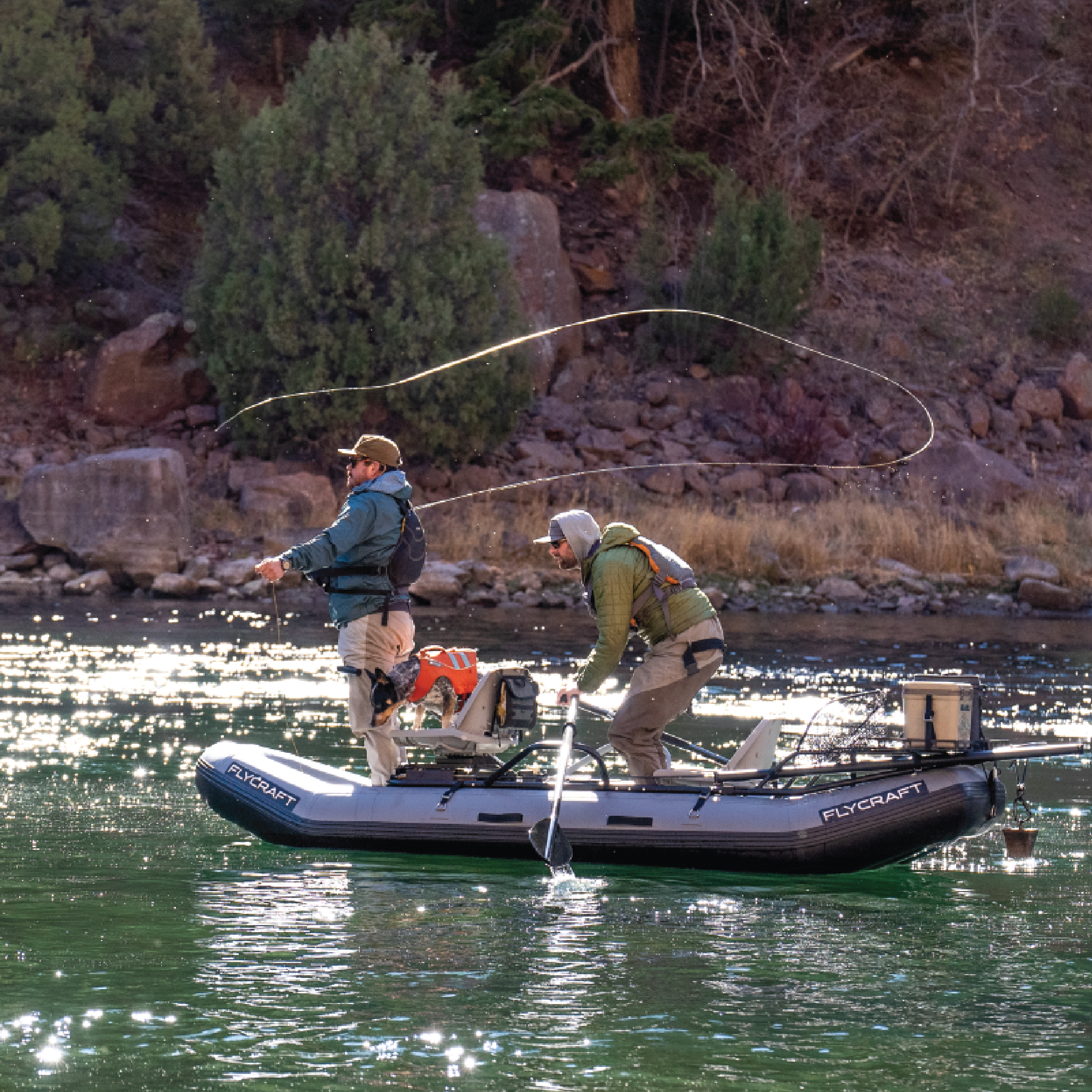 Flycraft’s Inflatable Fishing Boat: Stealth 2.0 Fish Package (2-Man)