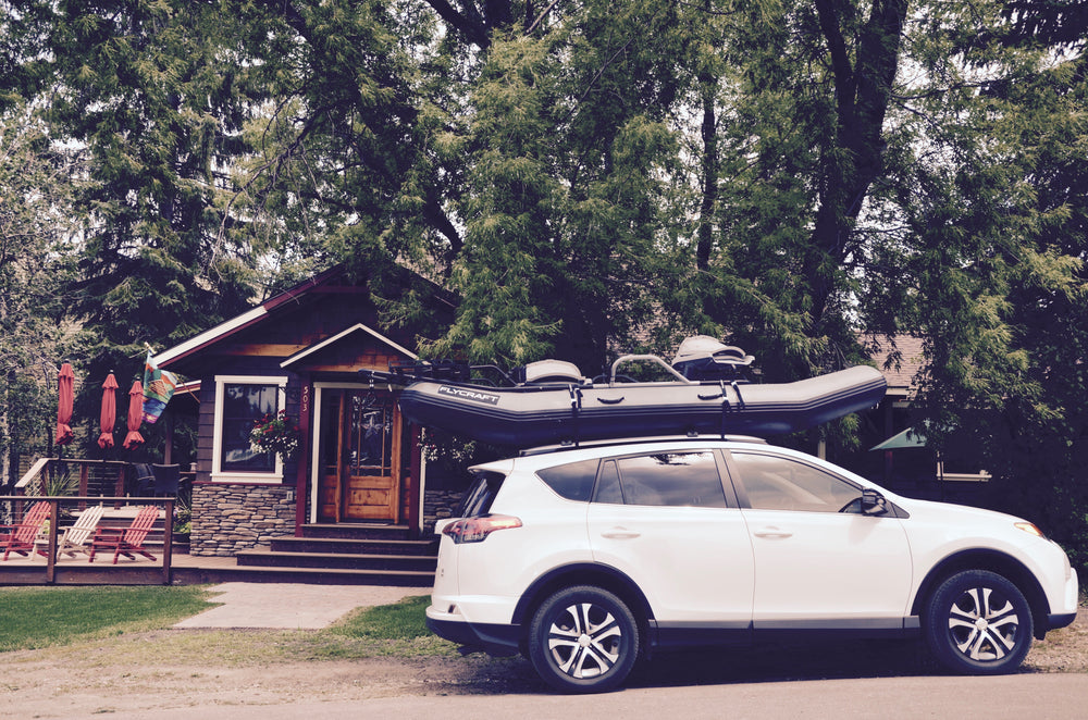 Road Tripping In A Toyota RAV4 With A Flycraft Inflatable Drift Boat