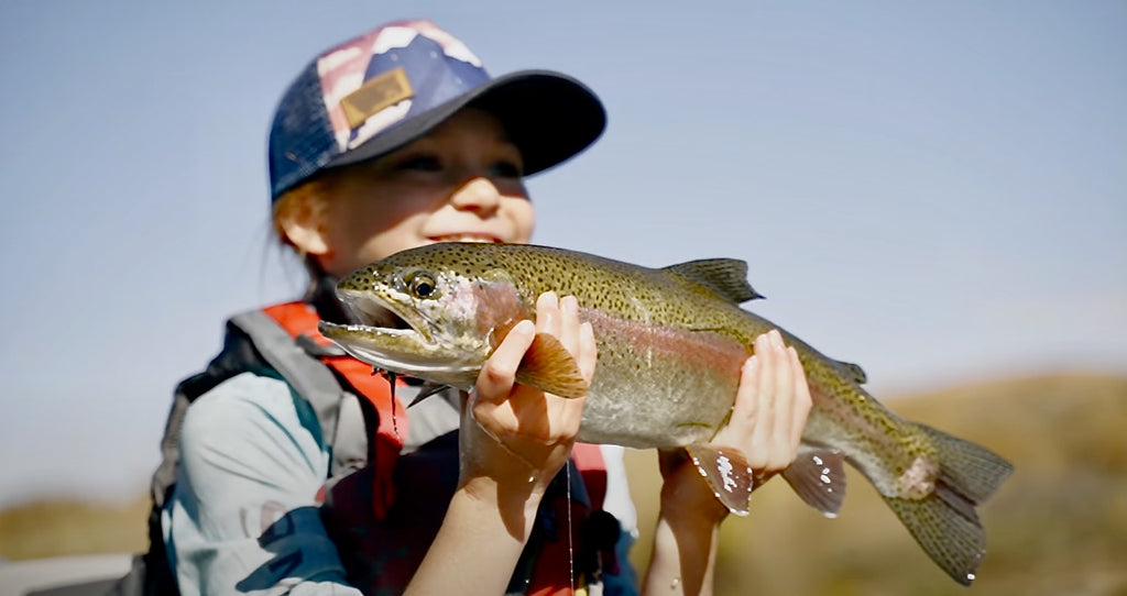 VIDEO: 8 year old Isla lands her PERSONAL BEST TROUT | Fly fishing with her dad Eli