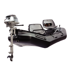 Flycraft's Inflatable Fishing Boat: Stealth Motor Package (2-Man)