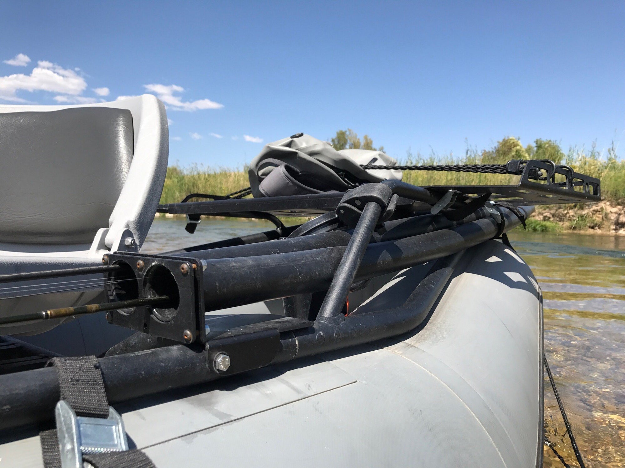 Fly rod rack, show me what you got  Dedicated To The Smallest Of Skiffs