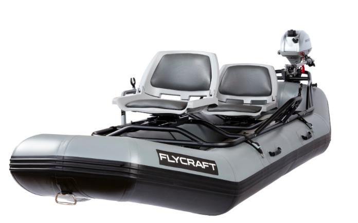 Flycraft’s Inflatable Fishing Boat: Stealth Motor Package (2-Man)