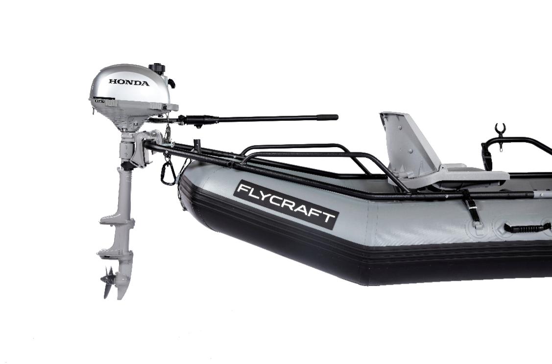 Flycraft’s Inflatable Fishing Boat: Stealth Motor Package (2-Man)