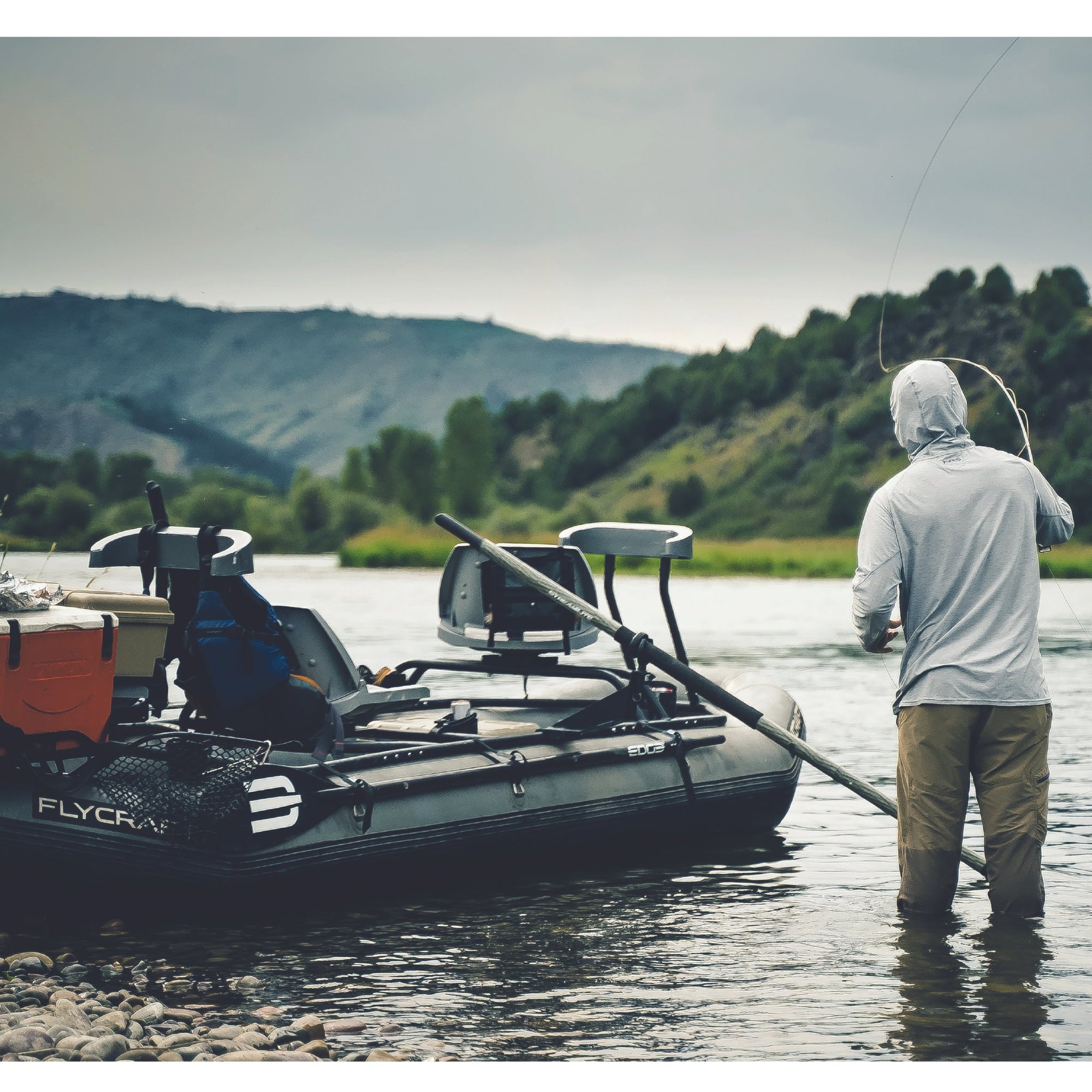 Flycraft’s Inflatable Fishing Boat: X Base Package (2 or 3-Man)